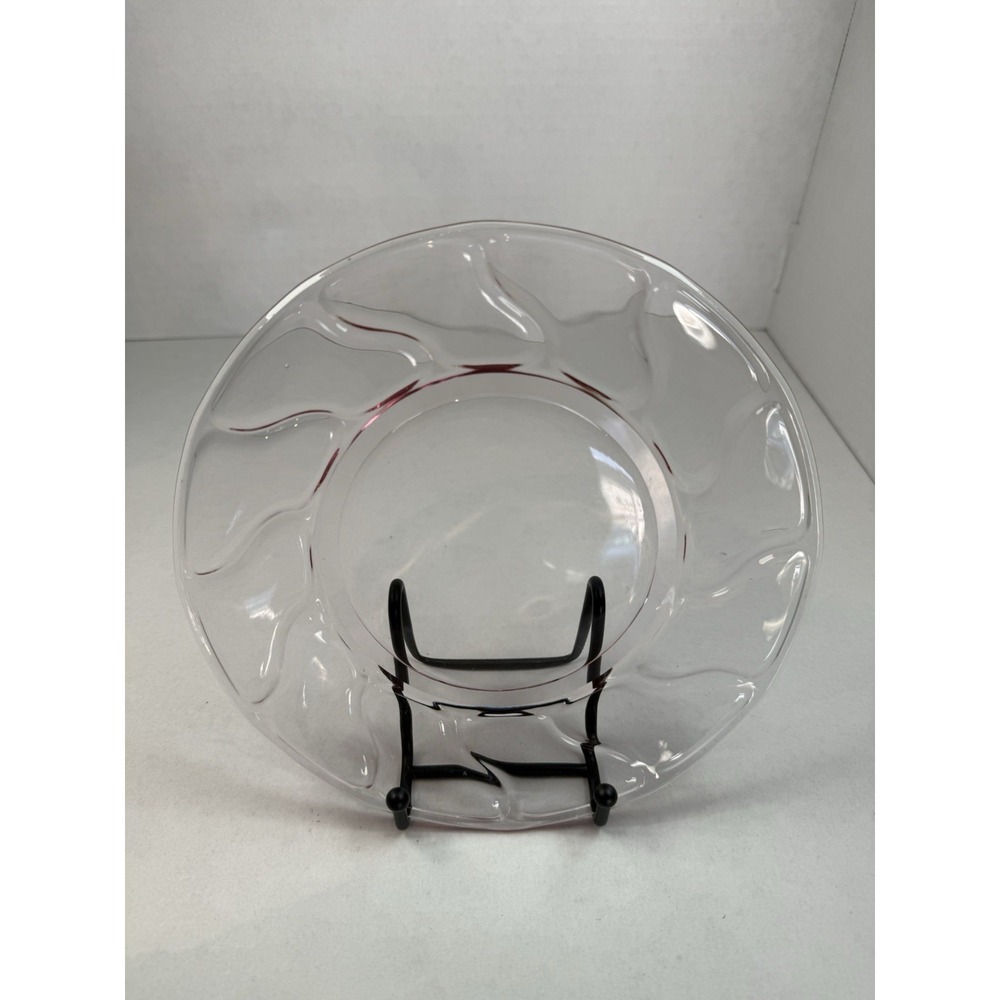 Fostoria Jamestown Pink 8" Plate Elegant Depression Glass Mid Century Modern